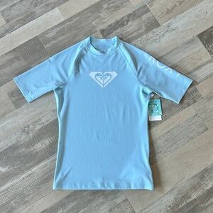 Roxy Whole Hearted Short Sleeve Rashguard Women's Small